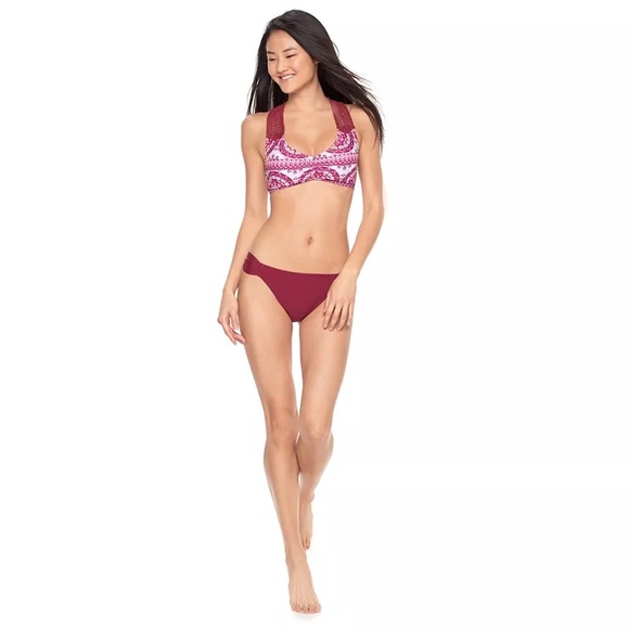 ✨HP✨ SO Medallion Crochet Racerback Bralette Bikini Top | Size Medium - Picture 15 of 16